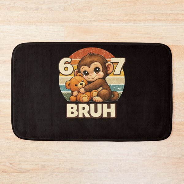 Item preview, 6 7 Bruh Monkey Birthday Boy designed and sold by Pawsome Quotes.