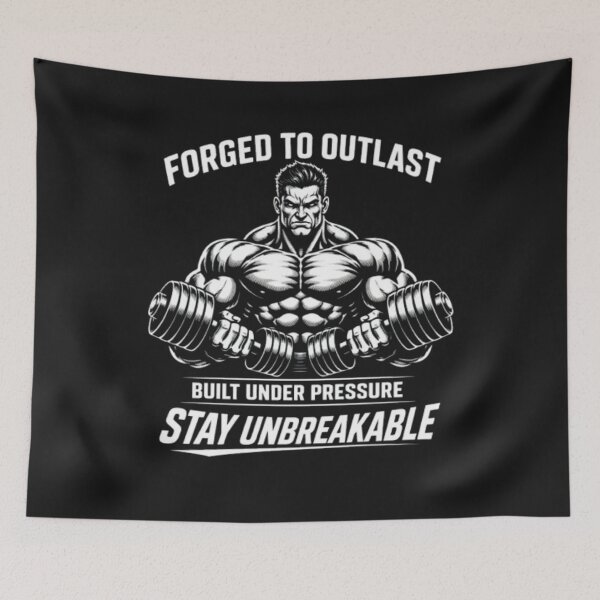 Item preview, Forged To Outlast – Stay Unbreakable Gym Shirt designed and sold by wanado.