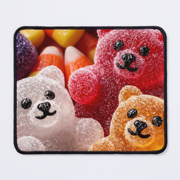 Item preview, Cute Gummy Bears Candy Macro – Colorful Sugar-Coated Sweet Treats designed and sold by Kaleidoscope Print.