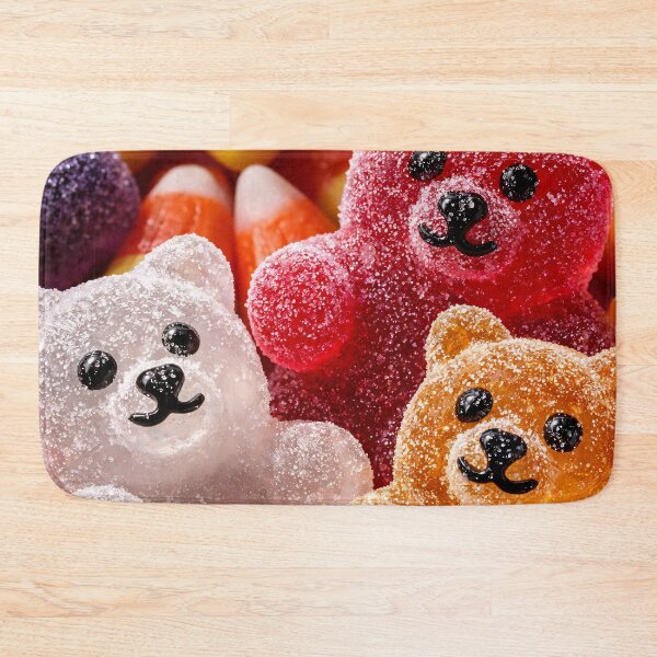 Item preview, Cute Gummy Bears Candy Macro – Colorful Sugar-Coated Sweet Treats designed and sold by Kaleidoscope Print.