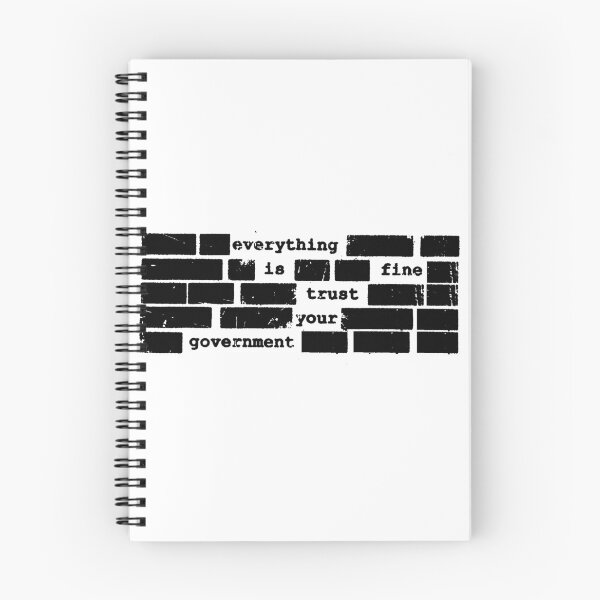 Item preview, Everything Is Fine Trust Your Government Political Satire America Debate designed and sold by SkeletonsDanger.
