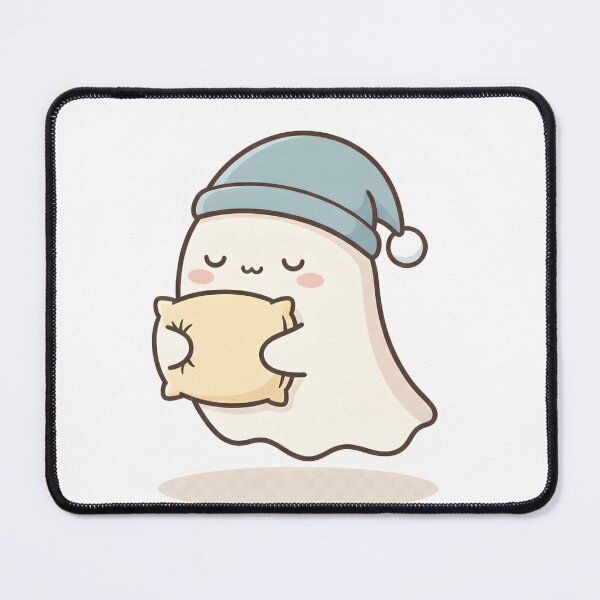 Item preview, Cute Sleeping Ghost – Kawaii Cozy Ghost Illustration designed and sold by Biwbiwty.