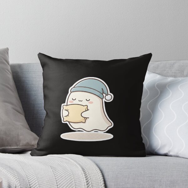 Item preview, Cute Sleeping Ghost – Kawaii Cozy Ghost Illustration designed and sold by Biwbiwty.