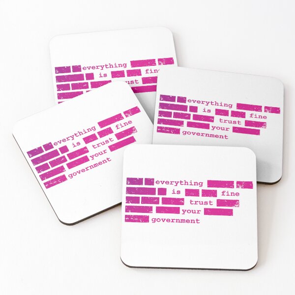 Item preview, Everything Is Fine Trust Your Government American Politics Protest Humor designed and sold by SkeletonsDanger.