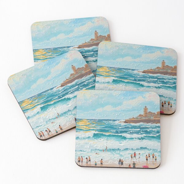 Item preview, Australian beaches oil painting  designed and sold by Anisha  Vaz.