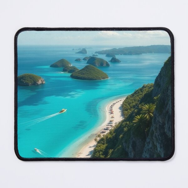 Item preview, Panoramic Aerial View of Tropical Archipelago designed and sold by Vida e Arte.