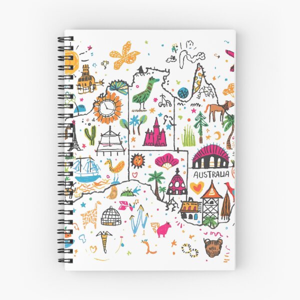 Item preview, Australia map doodle  designed and sold by Anisha  Vaz.