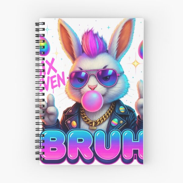Item preview, Retro 80s Easter Bunny 67 Neon Vaporwave designed and sold by PixelVibe782.