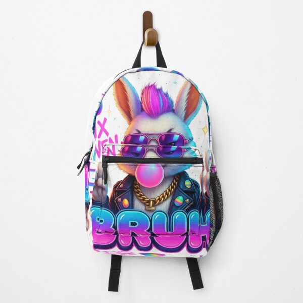 Item preview, Retro 80s Easter Bunny 67 Neon Vaporwave designed and sold by PixelVibe782.