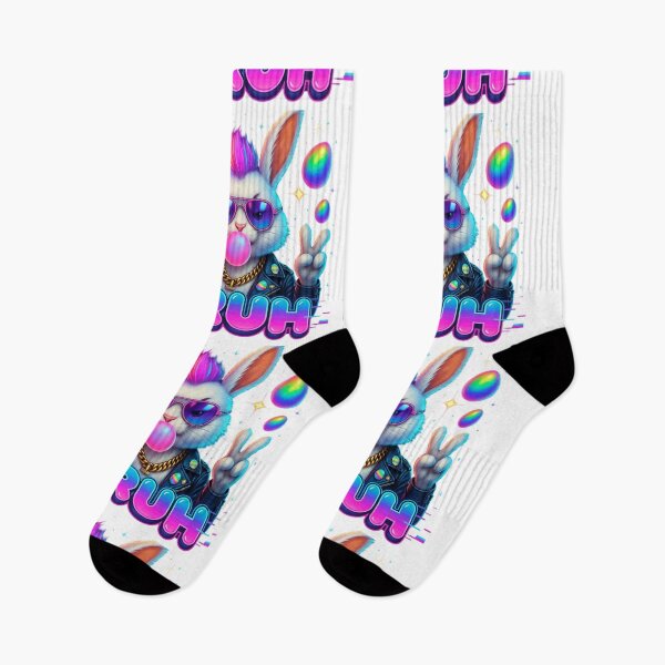 Item preview, Retro 80s Easter Bunny 67 Neon Vaporwave designed and sold by PixelVibe782.
