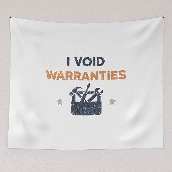 Item preview, I Void Warranties Funny Humor For Gearheads designed and sold by SassyYetClassy.