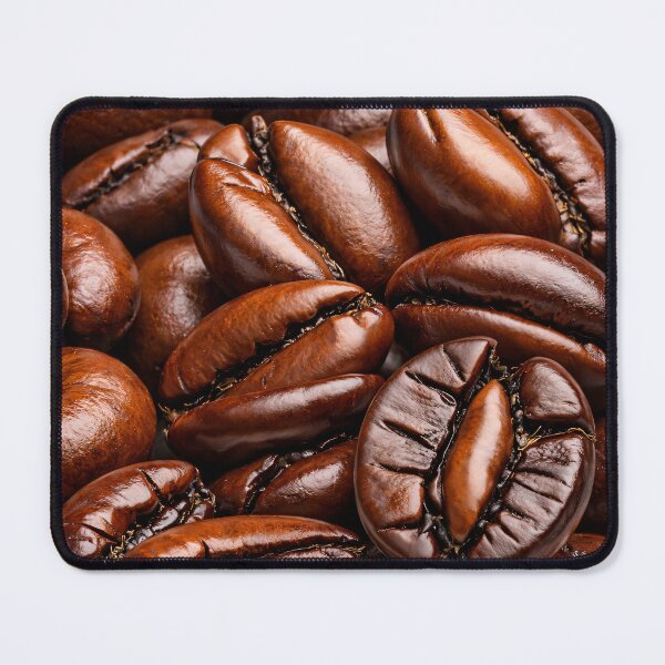 Item preview, Coffee Beans Macro Photography – Dark Roast Espresso Brown Kitchen Art designed and sold by Kaleidoscope Print.