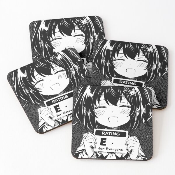 Item preview, Rating E For Everyone Wholesome Anime Girl Funny Manga Gamer Art designed and sold by ConfuseLab Alt.