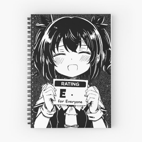 Item preview, Rating E For Everyone Wholesome Anime Girl Funny Manga Gamer Art designed and sold by ConfuseLab Alt.