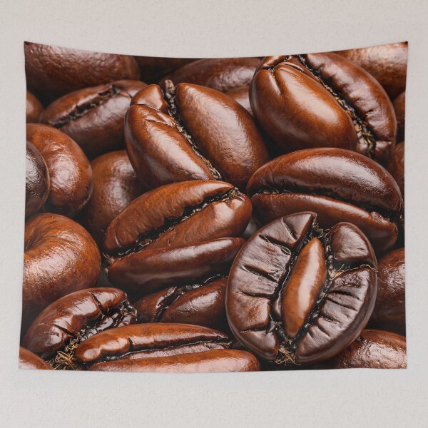 Item preview, Coffee Beans Macro Photography – Dark Roast Espresso Brown Kitchen Art designed and sold by Kaleidoscope Print.