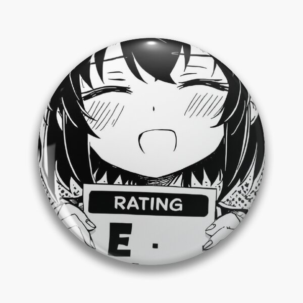 Item preview, Rating E For Everyone Wholesome Anime Girl Funny Manga Gamer Art designed and sold by ConfuseLab Alt.