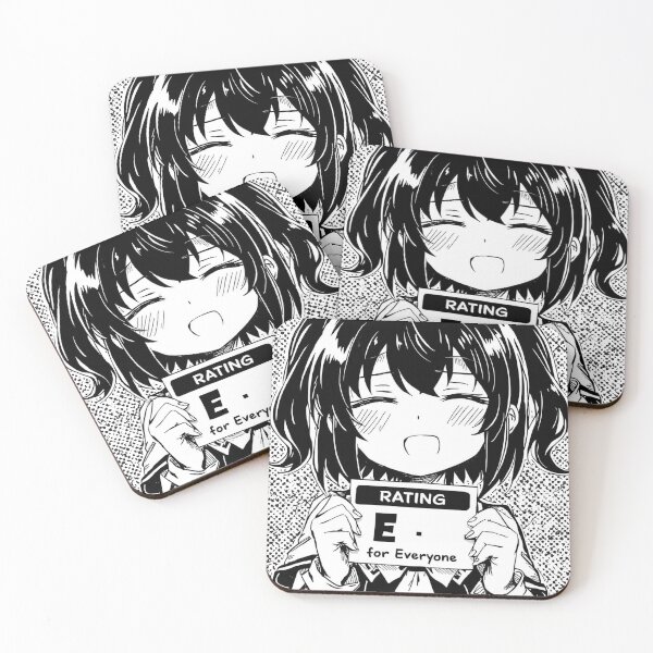 Item preview, Rating E For Everyone Wholesome Anime Girl Funny Manga Gamer Art designed and sold by ConfuseLab Alt.