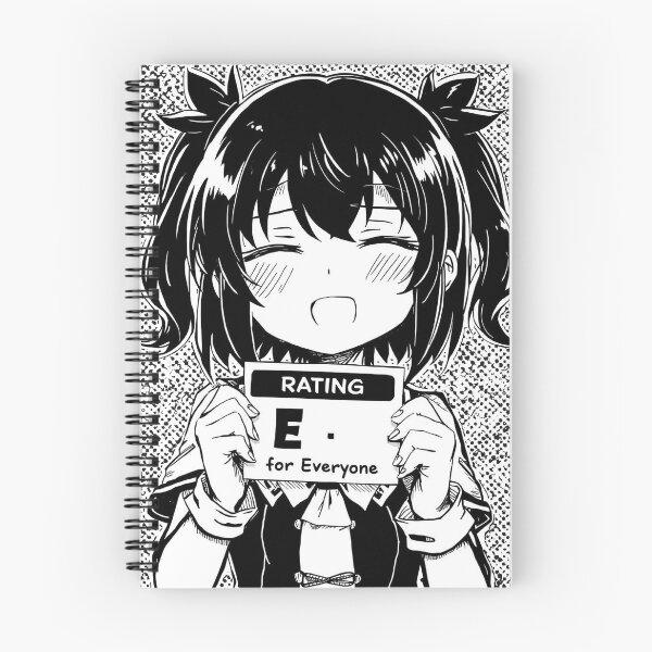 Item preview, Rating E For Everyone Wholesome Anime Girl Funny Manga Gamer Art designed and sold by ConfuseLab Alt.