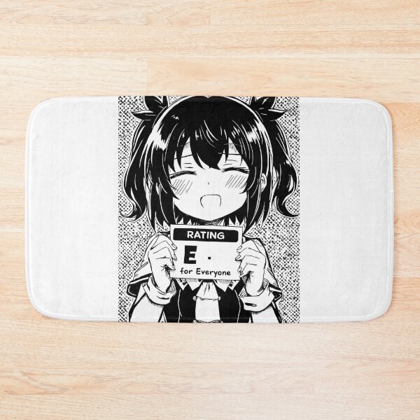 Item preview, Rating E For Everyone Wholesome Anime Girl Funny Manga Gamer Art designed and sold by ConfuseLab Alt.