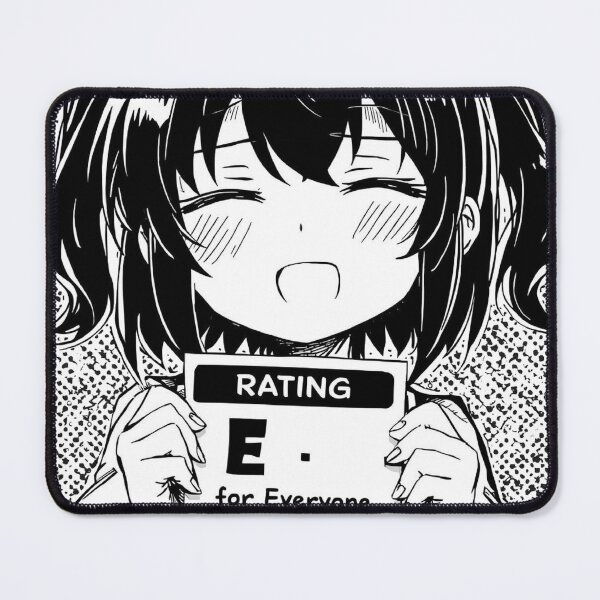 Item preview, Rating E For Everyone Wholesome Anime Girl Funny Manga Gamer Art designed and sold by ConfuseLab Alt.