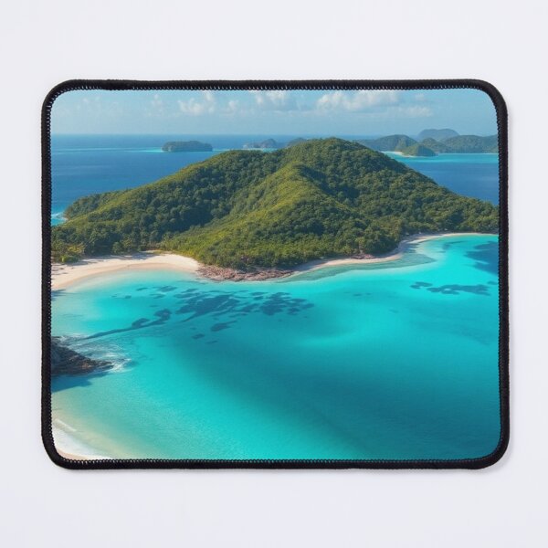 Item preview, Aerial View of Tropical Paradise Island Archipelago designed and sold by Vida e Arte.