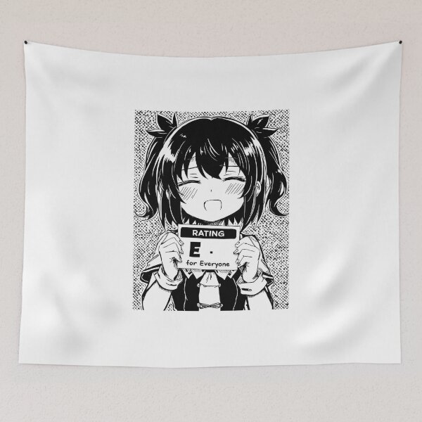 Item preview, Rating E For Everyone Wholesome Anime Girl Funny Manga Gamer Art designed and sold by ConfuseLab Shop.