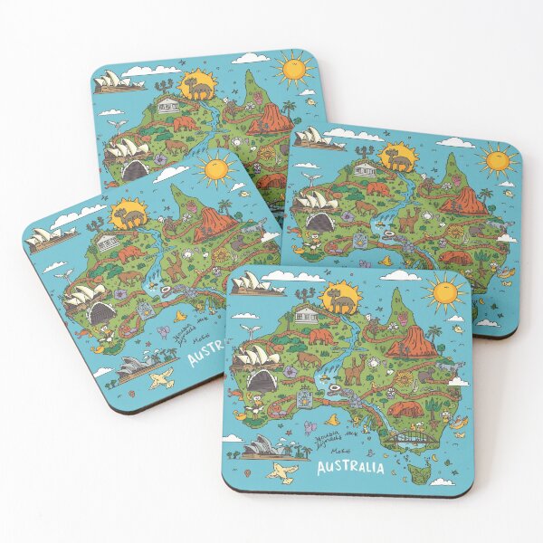 Item preview, Australia map doodle  designed and sold by Anisha  Vaz.