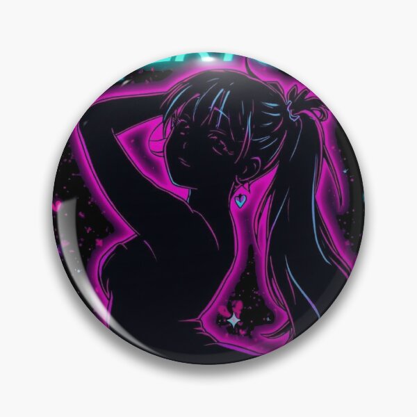 Item preview, Rating E For Everyone Wholesome Anime Girl Funny Neon Gamer Art designed and sold by ConfuseLab Alt.