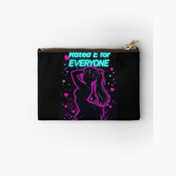 Item preview, Rating E For Everyone Wholesome Anime Girl Funny Neon Gamer Art designed and sold by ConfuseLab Alt.