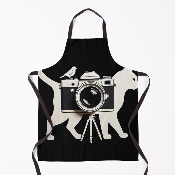 Item preview, Minimalist Cat Photographer - Vintage Camera Silhouette Art designed and sold by GenZFashion000.