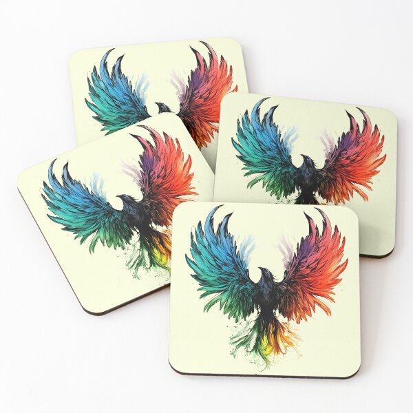 Item preview, Rainbow Phoenix designed and sold by bubblyrainbow.