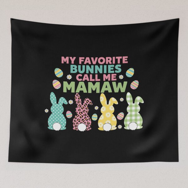 Item preview, My Favorite Bunnies Call Me Mamaw Funny Easter Day designed and sold by OlakunleOloroz.