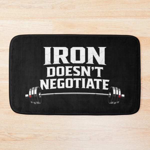 Item preview, Iron Doesn’t Negotiate – Hardcore Lifting Shirt designed and sold by wanado.