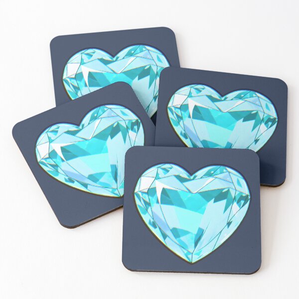 Item preview, Heart Shaped Aquamarine Gemstone Sketch For All March Babes! designed and sold by TheCdnGal.