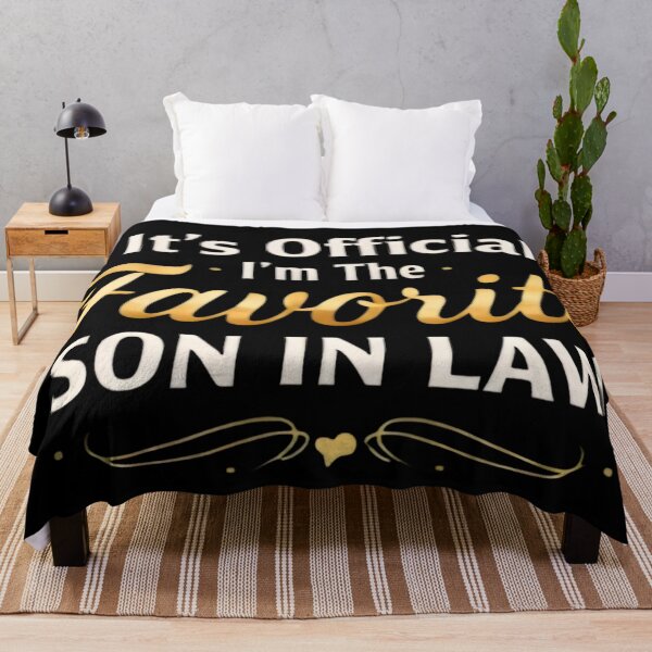 Item preview, It's Official I'm The Favorite Son In Law – Funny Family Quote Gift Design designed and sold by DrukNaStyl.