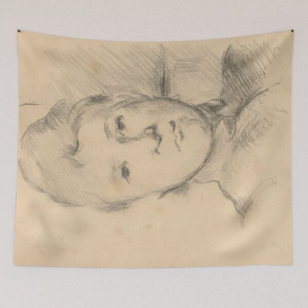 Item preview, Madame Cezanne by Paul Cézanne: Intimate Post Impressionist Portrait Study designed and sold by artofuniverse.