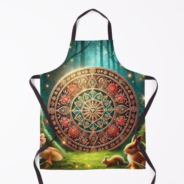 Item preview, Enchanted Forest Mandala – Mystical Nature Design designed and sold by Dogandesighn.