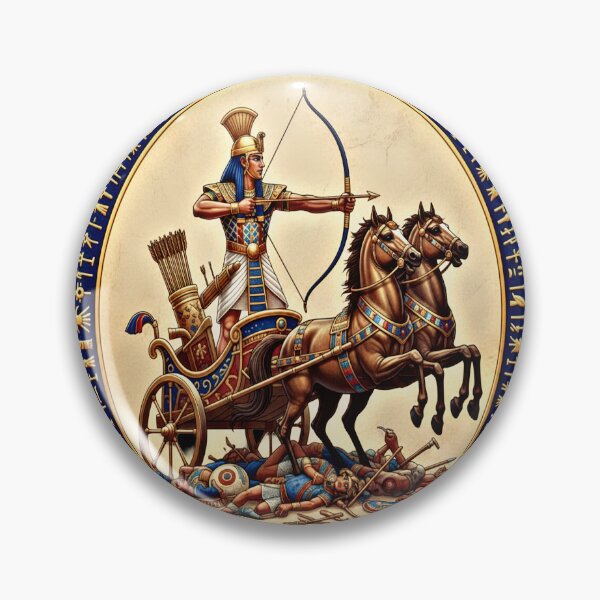 Item preview, The Pharaoh's Triumph: Ancient Egyptian War Chariot Art designed and sold by Hieroglyphia.