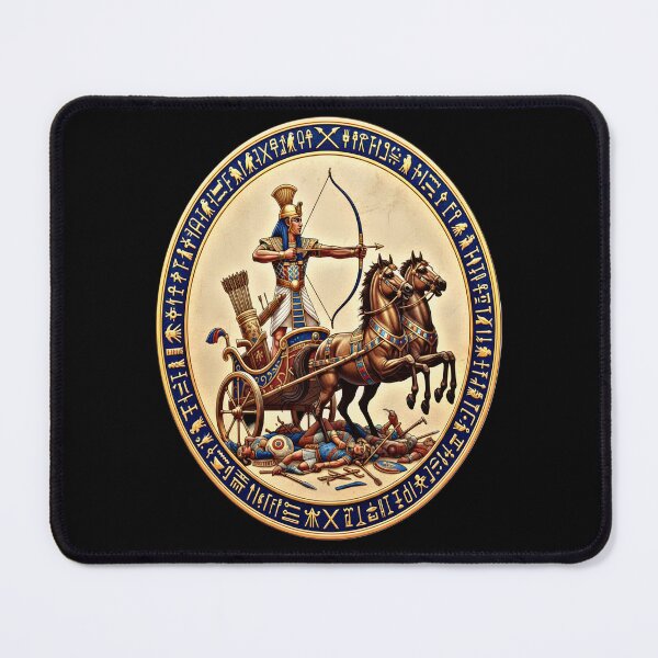 Item preview, The Pharaoh's Triumph: Ancient Egyptian War Chariot Art designed and sold by Hieroglyphia.