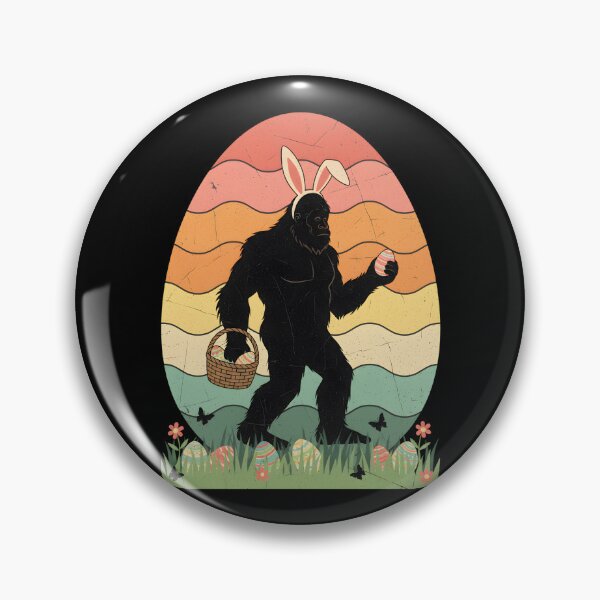 Item preview, Retro Easter Bigfoot Sasquatch Bunny Egg Hunt designed and sold by OlakunleOloroz.