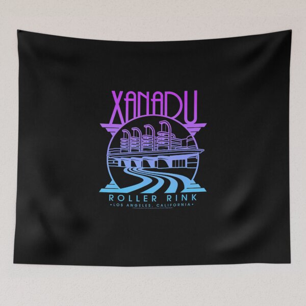 Item preview, olivia newton john xanadu roller rink purple blue designed and sold by EricWynn72.