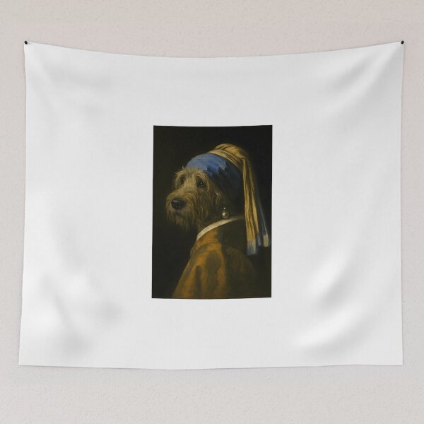 Item preview, Otterhound With Pearl Earring  designed and sold by EricWynn72.
