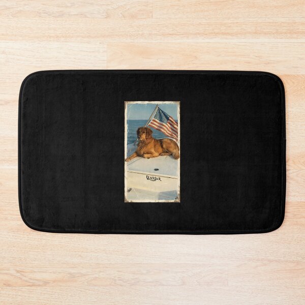 Item preview, Patriotic Golden Retriever American Flag Boat designed and sold by EricWynn72.
