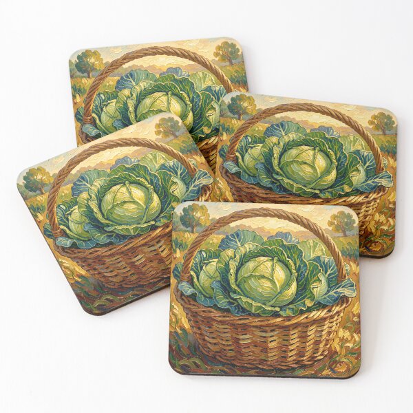 Item preview, Basket of Cabbages After Van Gogh designed and sold by Vicky Brago-Mitchell®.