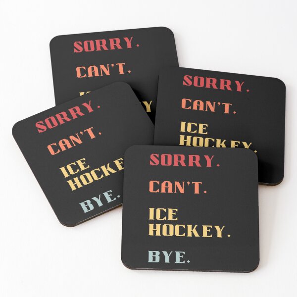 Item preview, Sorry Can't Ice Hockey Bye - Funny Retro Ice Hockey designed and sold by Wiss2Arts.