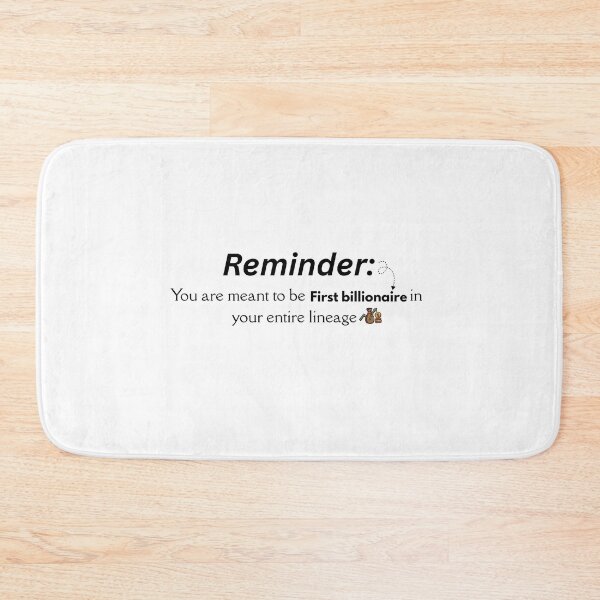 Item preview, Reminder -You are meant to be billionaire- wealth mindset quote affirmations  designed and sold by Dharaamagnetiix.