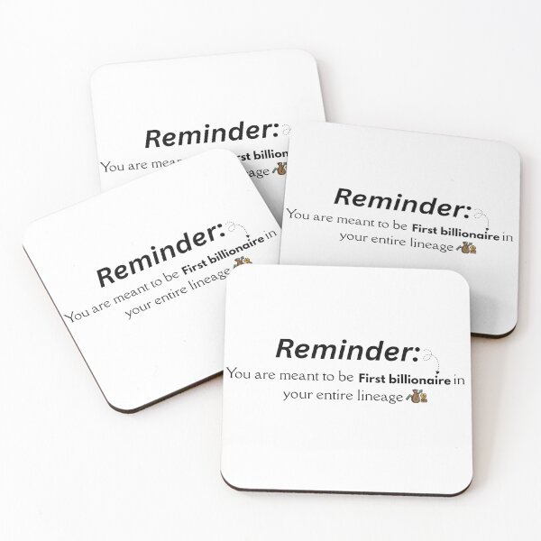 Item preview, Reminder -You are meant to be billionaire- wealth mindset quote affirmations  designed and sold by Dharaamagnetiix.