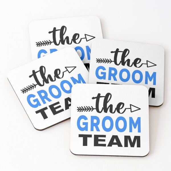 Item preview, The Groom Team Blue designed and sold by AnveeBubbles.