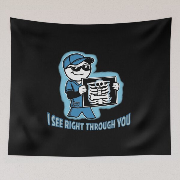 Item preview, Funny X Ray Tech Shirt I See Right Through You Radiology Technician Humor Gift designed and sold by Popstudio85.