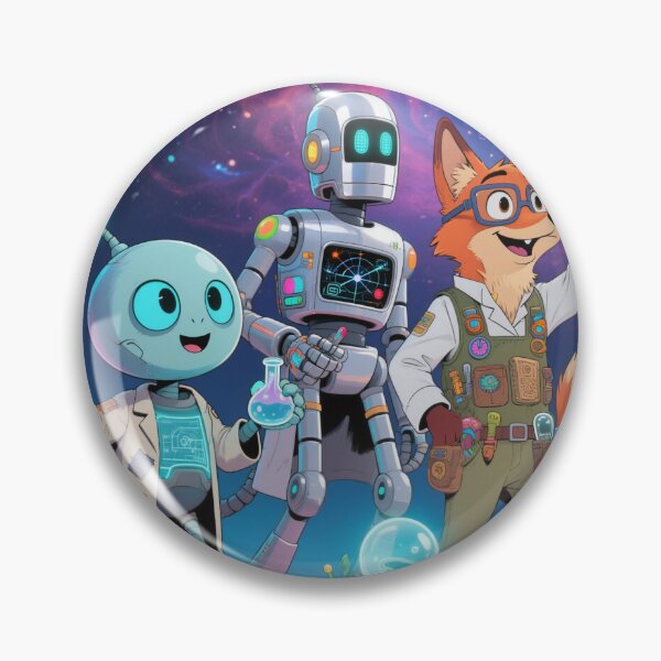 Item preview, Zyx, Bolt & Finn — The Galactic Science Squad designed and sold by SonderVoid.